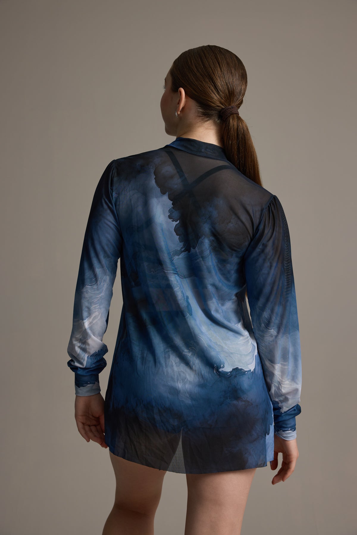 Mesh Dress Shirt