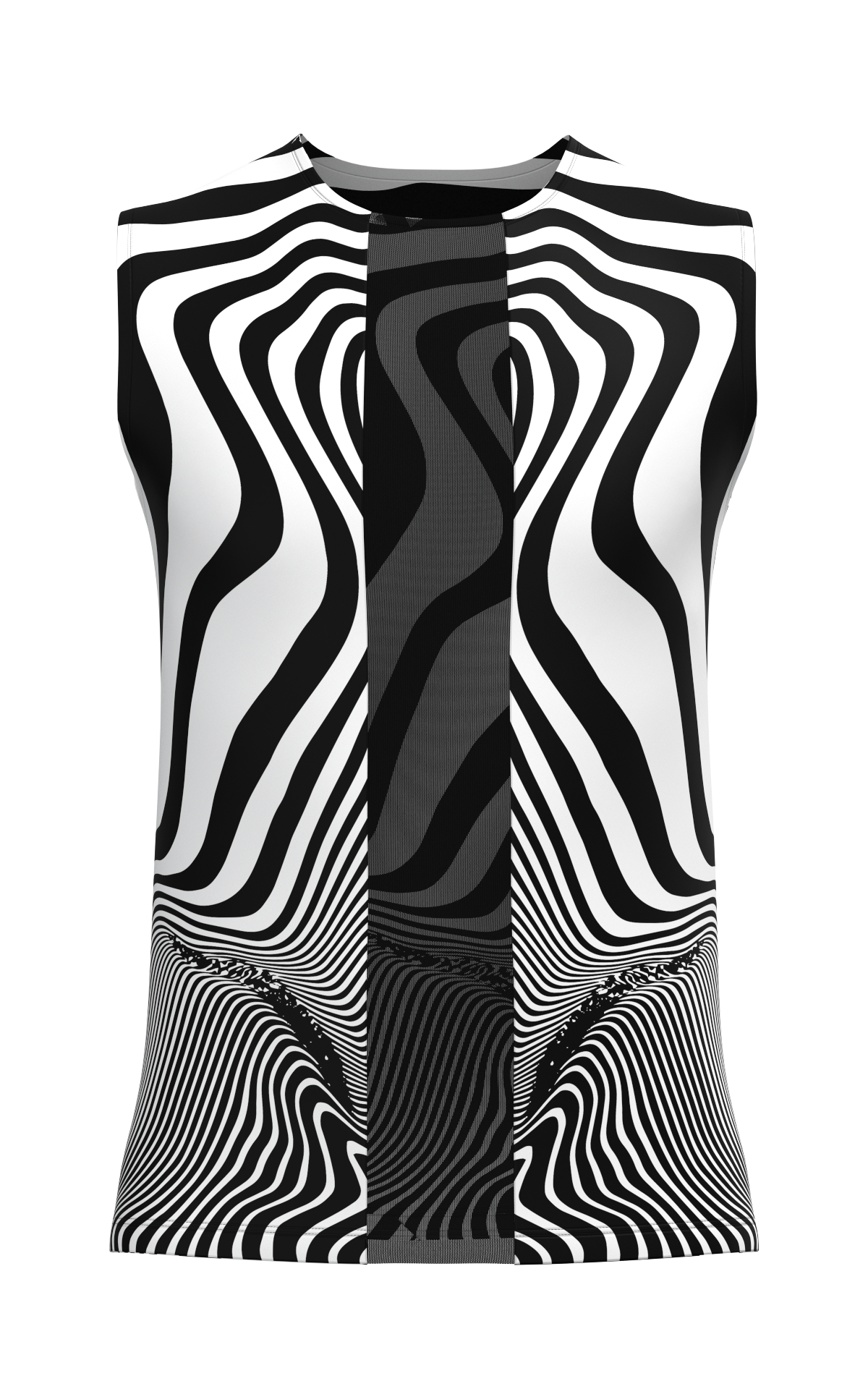Male Mesh Detail Tank Top