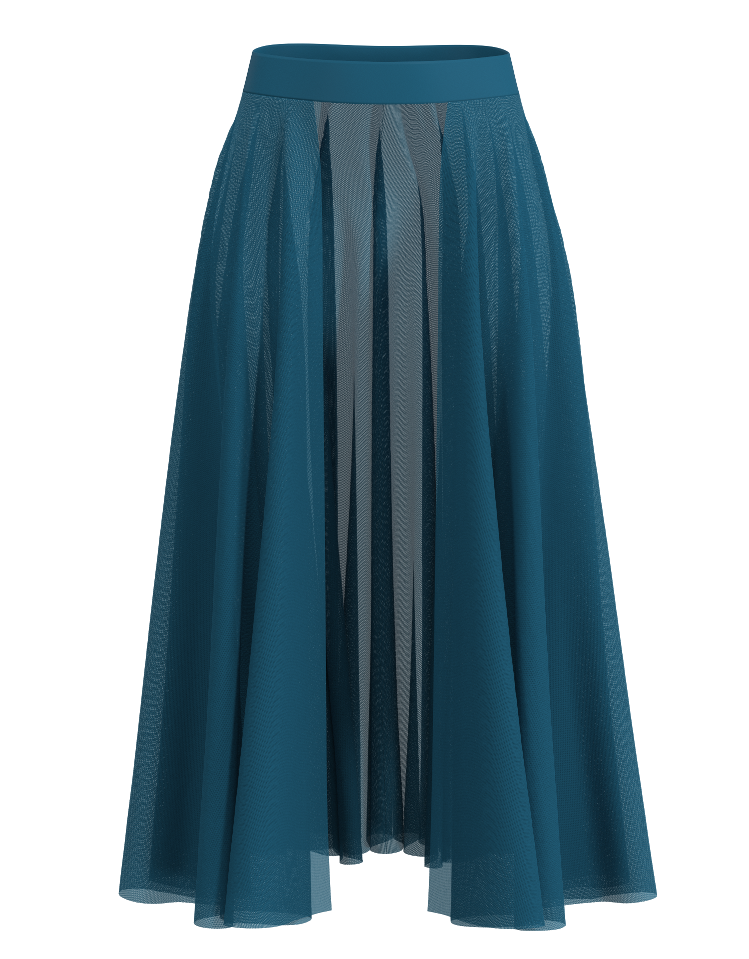 Long Mesh Open Skirt