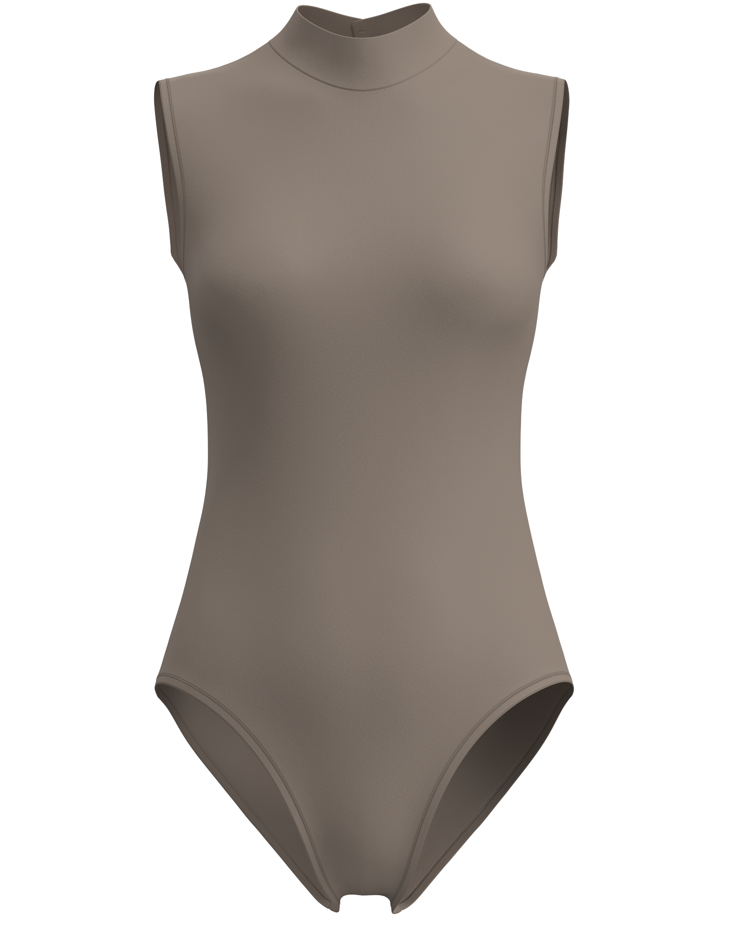 Mock Neck Sleeveless Leotard