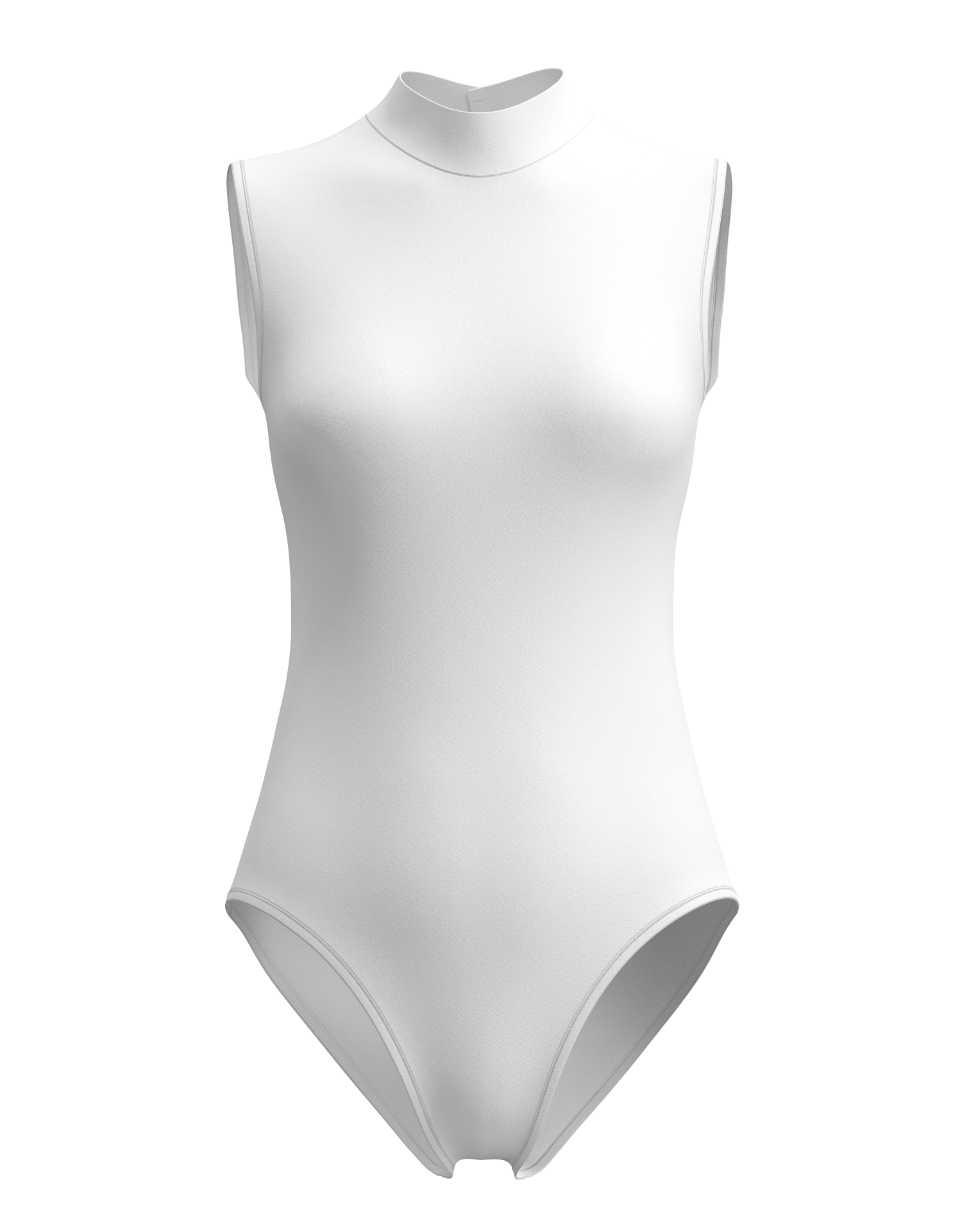 Mock Neck Sleeveless Leotard