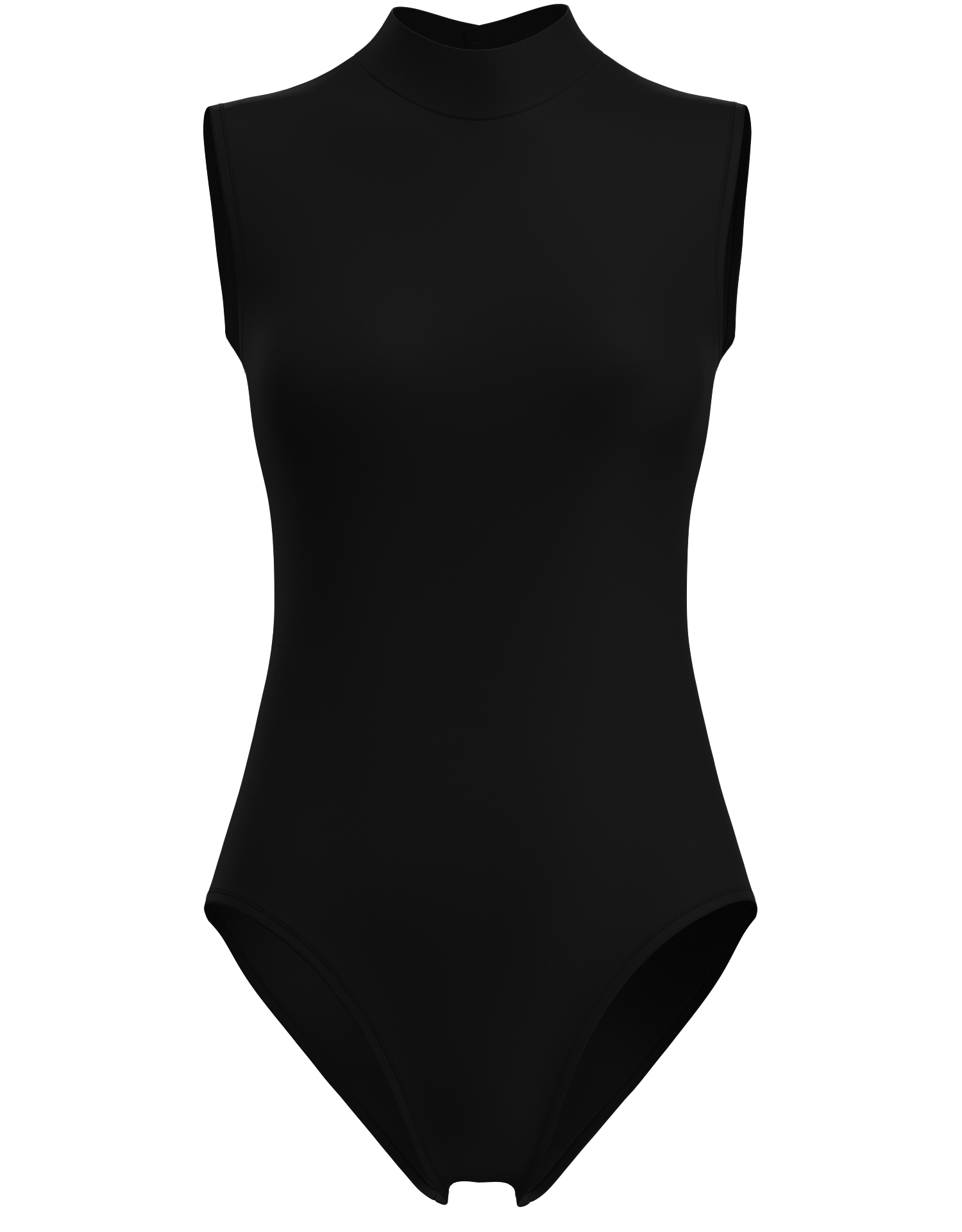 Mock Neck Sleeveless Leotard