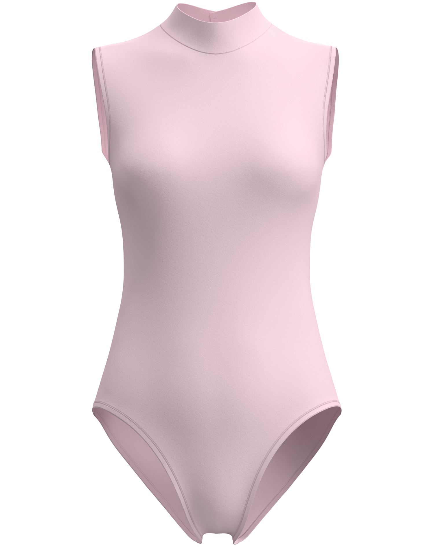 Mock Neck Sleeveless Leotard