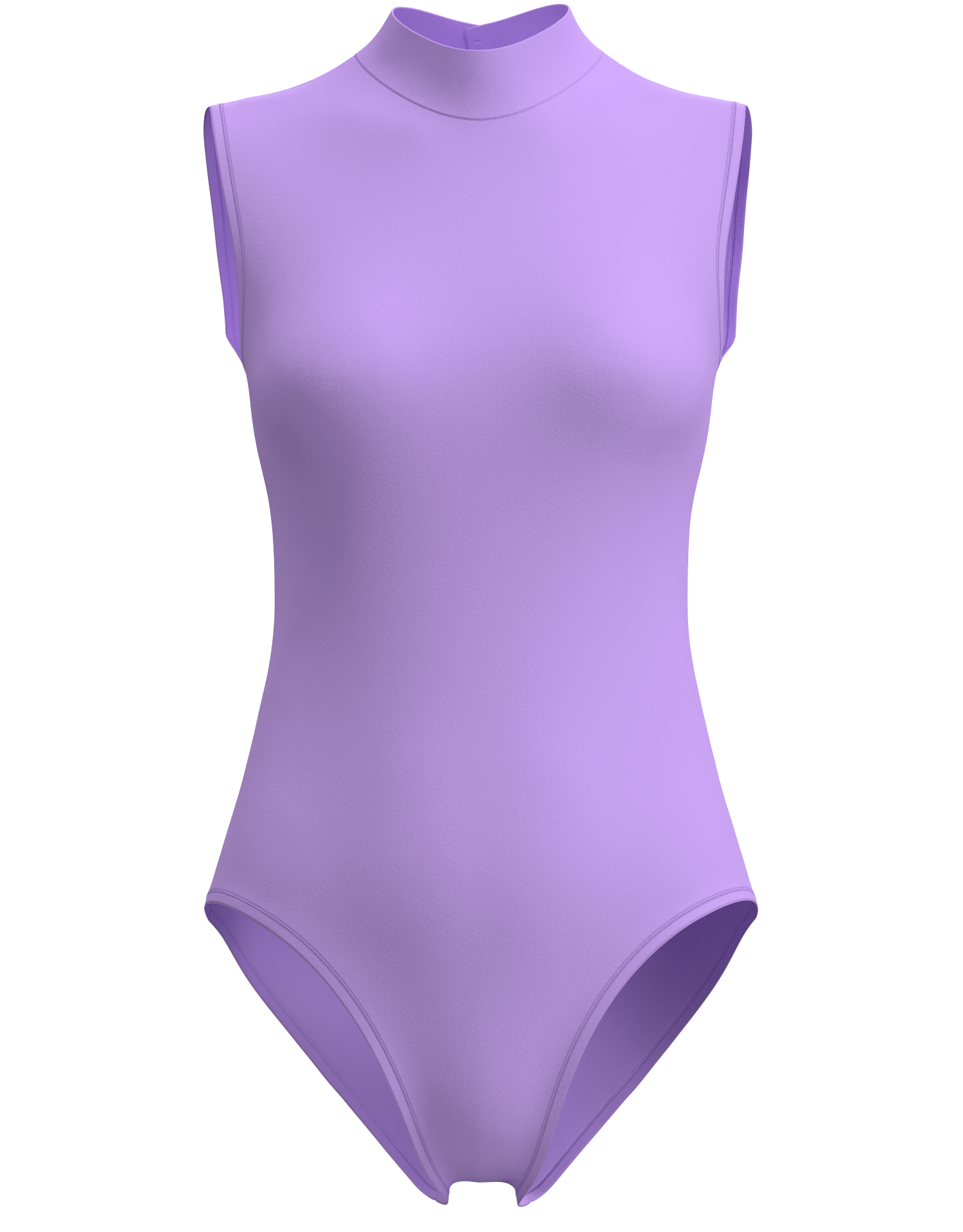 Mock Neck Sleeveless Leotard