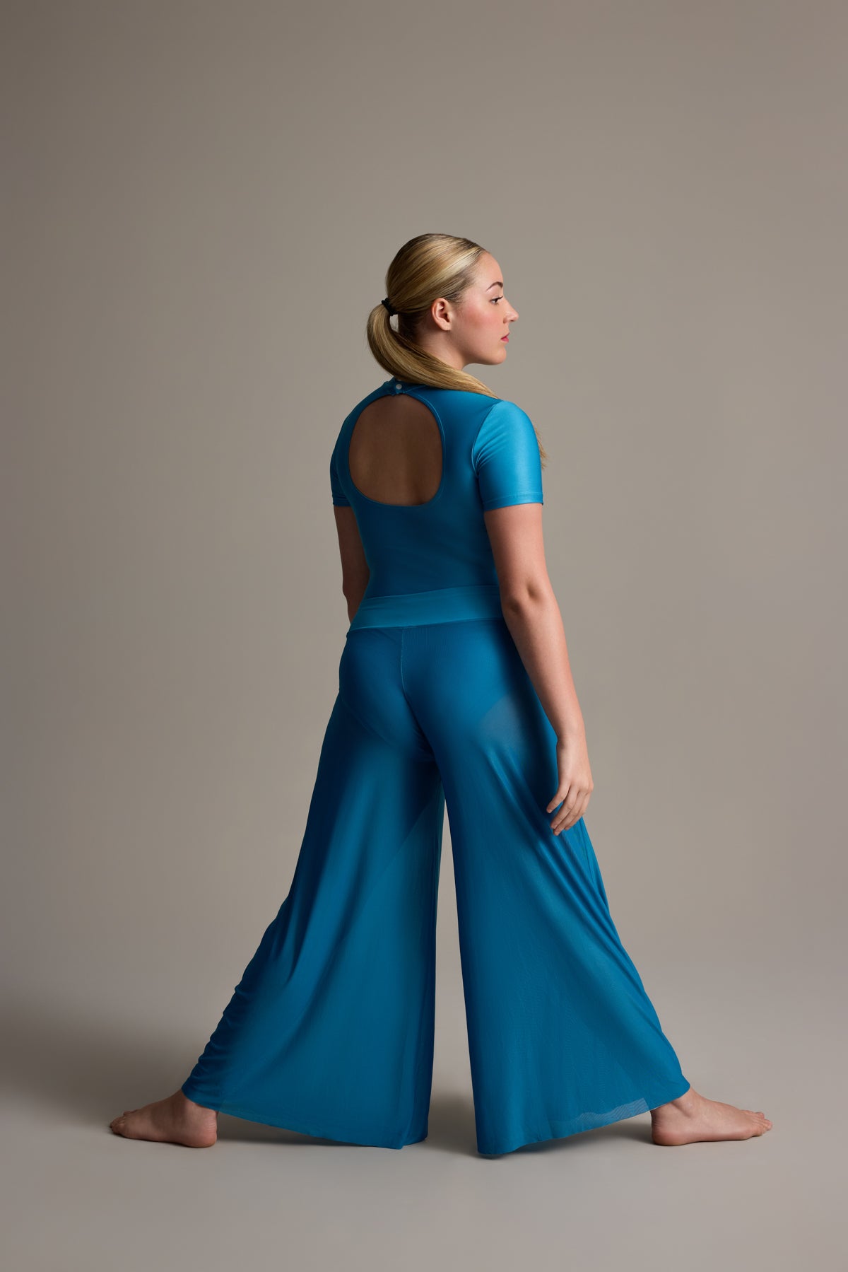 Mesh Palazzo Pant