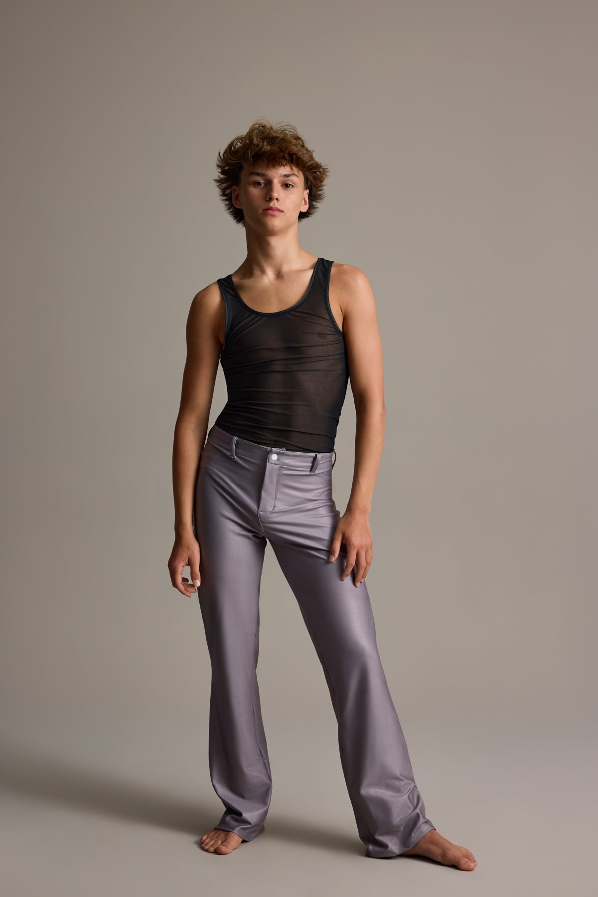 Male Fitted Mesh Tank Top
