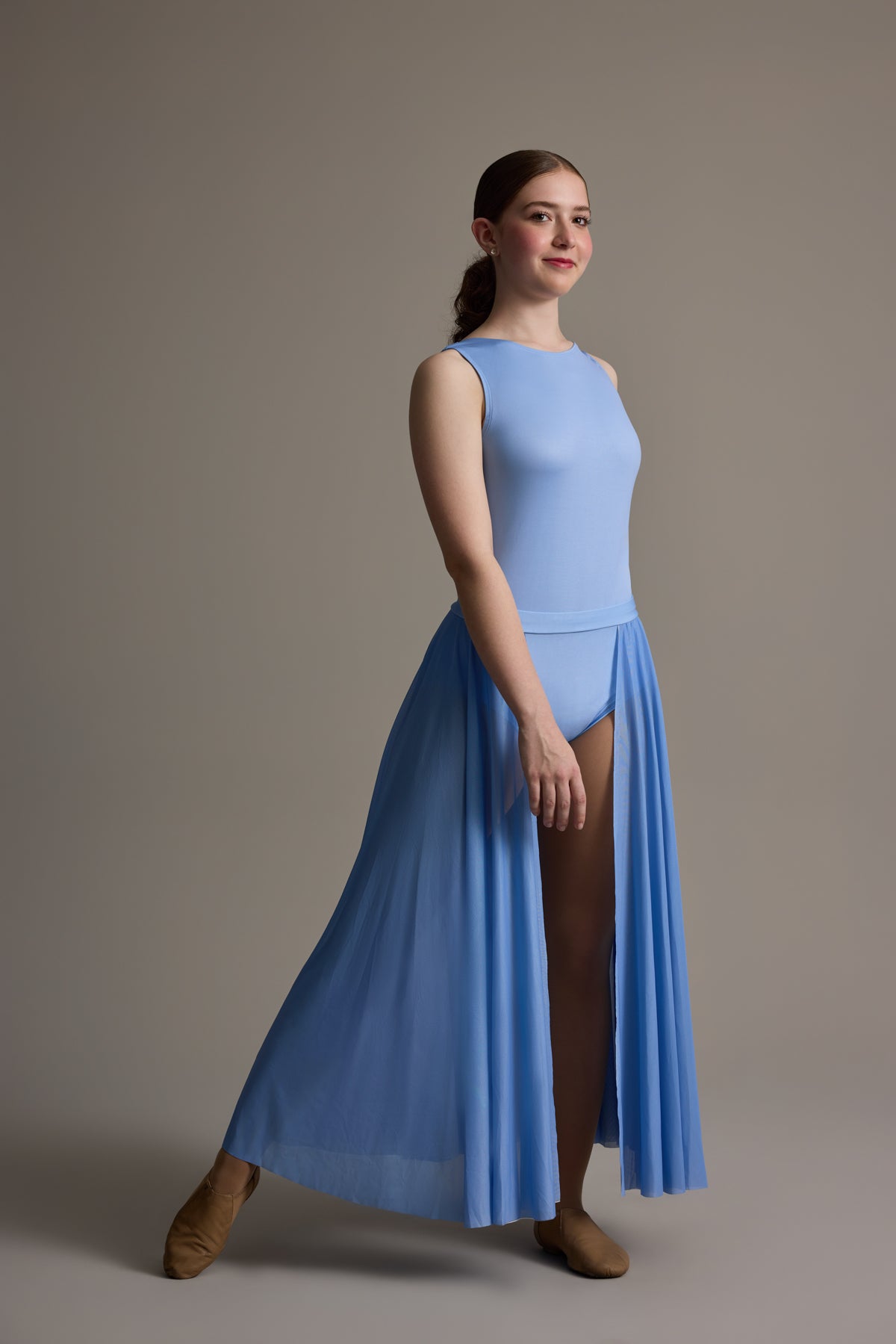 Long Mesh Open Skirt